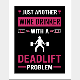 Wine Drinker Deadlift Posters and Art